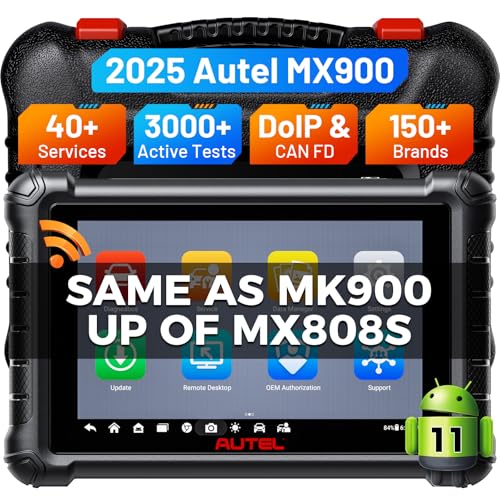Autel MaxiCheck MX900 Valise Diagnostic Auto, 2026 Bidirectionnel Même MaxiCOM MK900 MK900BT, Avancé de MK808BTPRO MK808S MX808S OBD2 Diagnostic Français,...