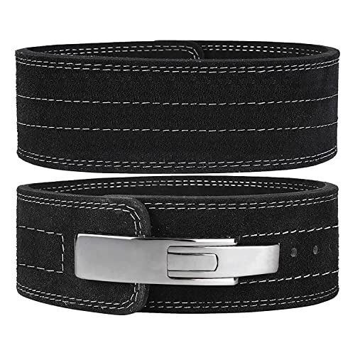Image of FirstFit Heavy Duty Leather Weightlifting Belt, 6mm Powerlifting Belt for Back Support, Gym & Fitness Training