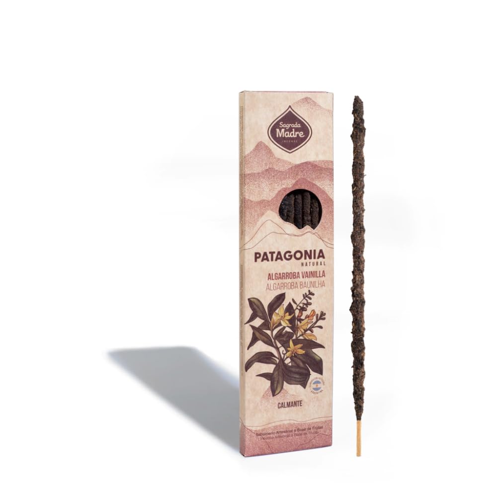 Sagrada Madre Organic Natural Colors - Patagonia - Vanilla Carob. Incense Sticks