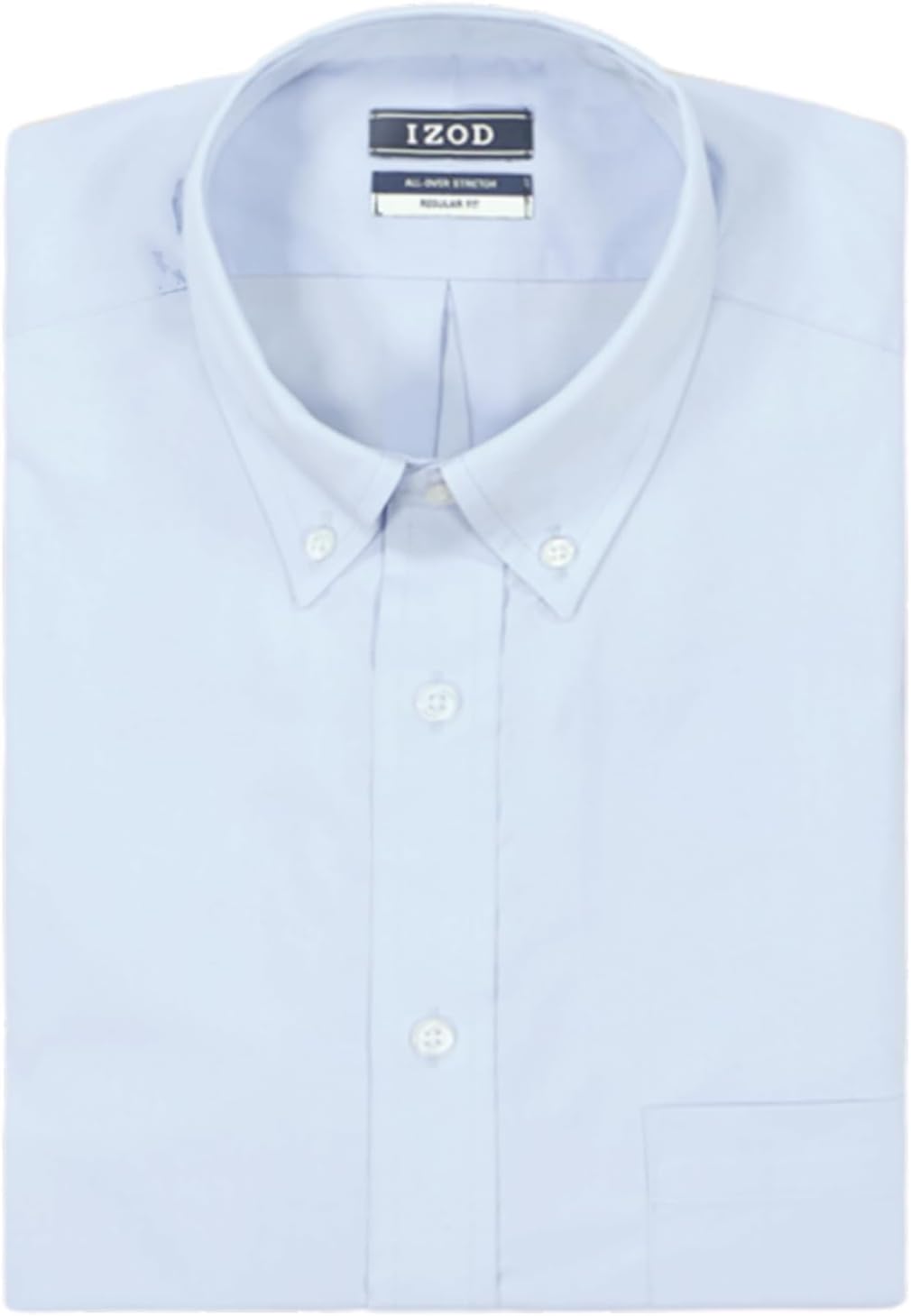 Izod Mens Dress Shirt Regular Fit Long Sleeve Wrinkle Free Stretch Button Down Collar - Image 2