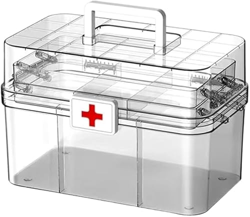 Rutexc 応急処置・救急箱、多目的大容量 3 段折りたたみ式薬箱セット ポータブル薬品収納ボックス 家庭・オフィス・旅行に適用、日常の健康管理や外出時の安心感をサポートする薬箱です。お気軽にご購入ください。