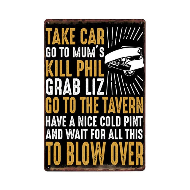 Placa decorativa de pared con diseño de coches que dicen la vida, 20 x 30 cm