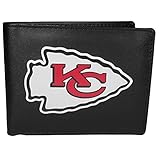NFL Siskiyou Sports Mens Kansas City Chiefs Bi-fold Wallet Large Logo One Size Black