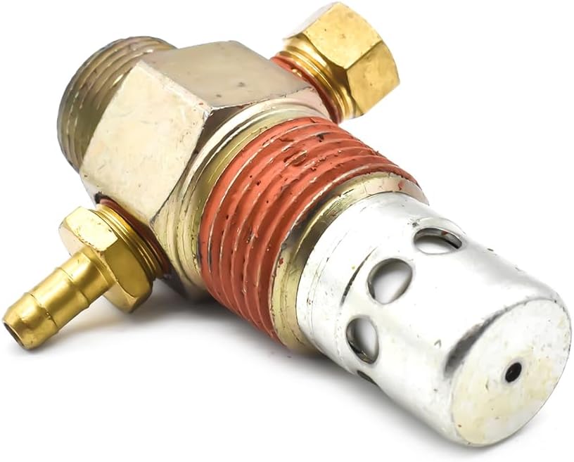 Interstate Pneumatics CVC7043 Air Compressor Check Valve, 1/2 Inch Male x 1/8 Inch Female NPT Line Port, Steel