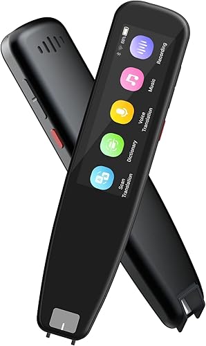 Language Translator Device, DOSMONO OCR Reading Pen, Dyslexia Reading Tool, 112 Languages Translator Device for Meetings Travelling Learning,