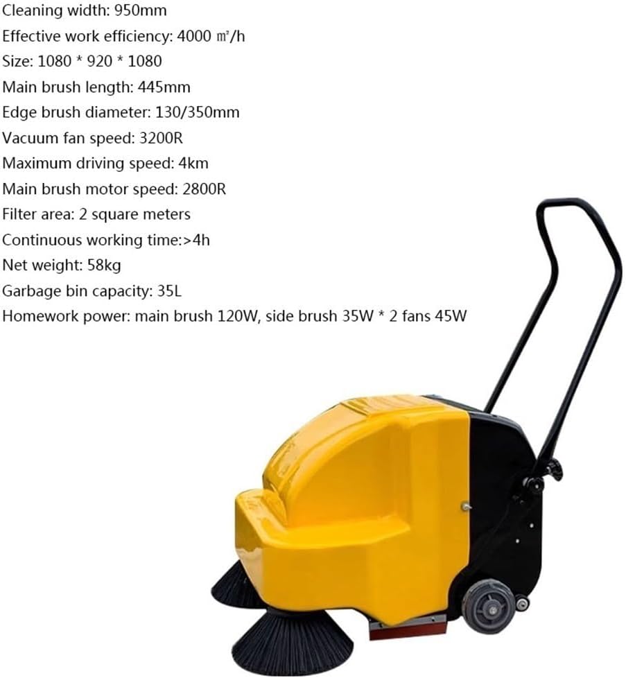 Industrial Sweeper Machine Electric Vacuum Cleaner, Sweeping Machine, Fully Automatic Factory Workshop, Warehouse, Property Sweeping Car Floor Scrubber