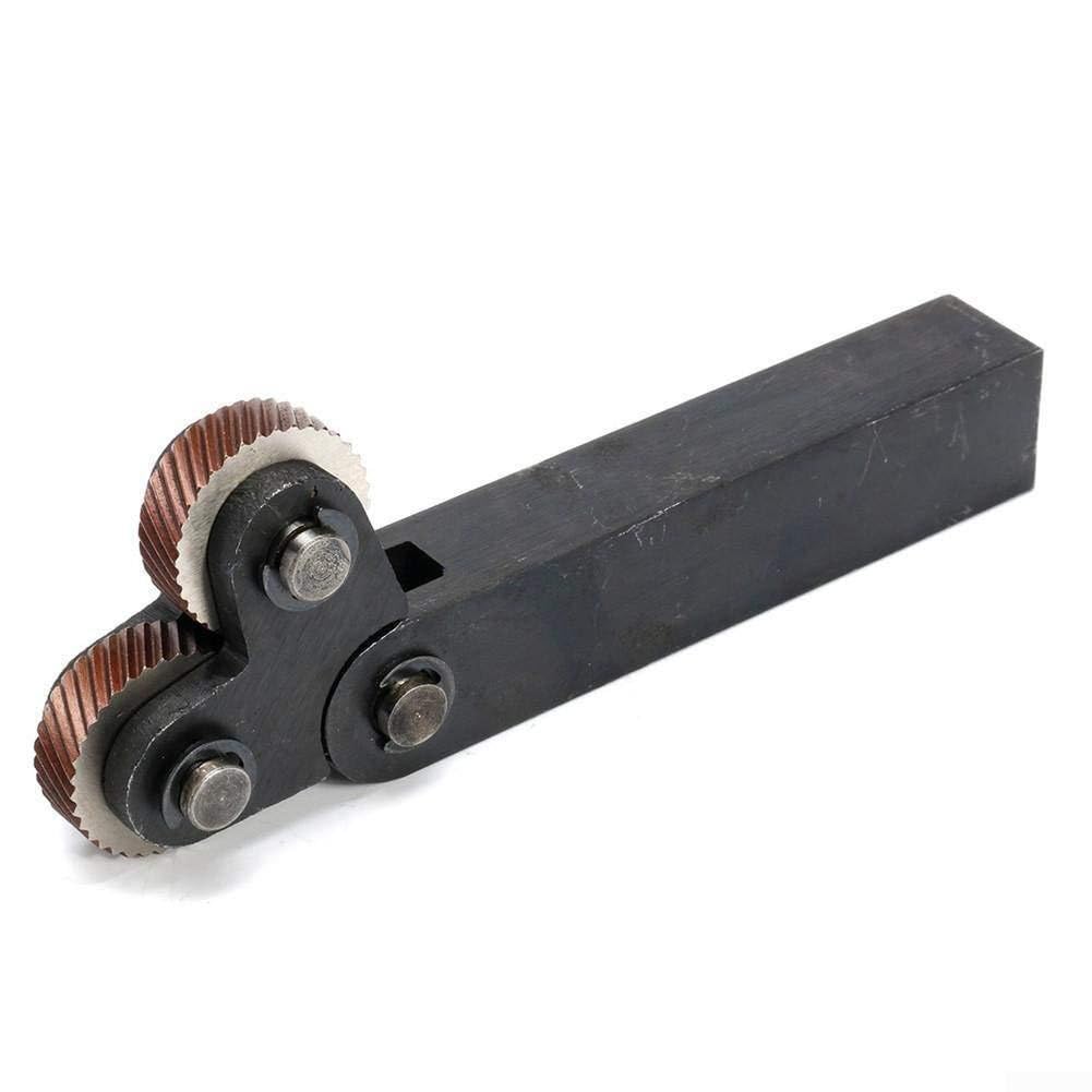 Porte-outils de tour professionnel avec 6 roues de moletage réticulées 0 5/1 0/2 0 mm Gaufrage pour une meilleure texture de travail des métaux et des résultats d'usinage fiables