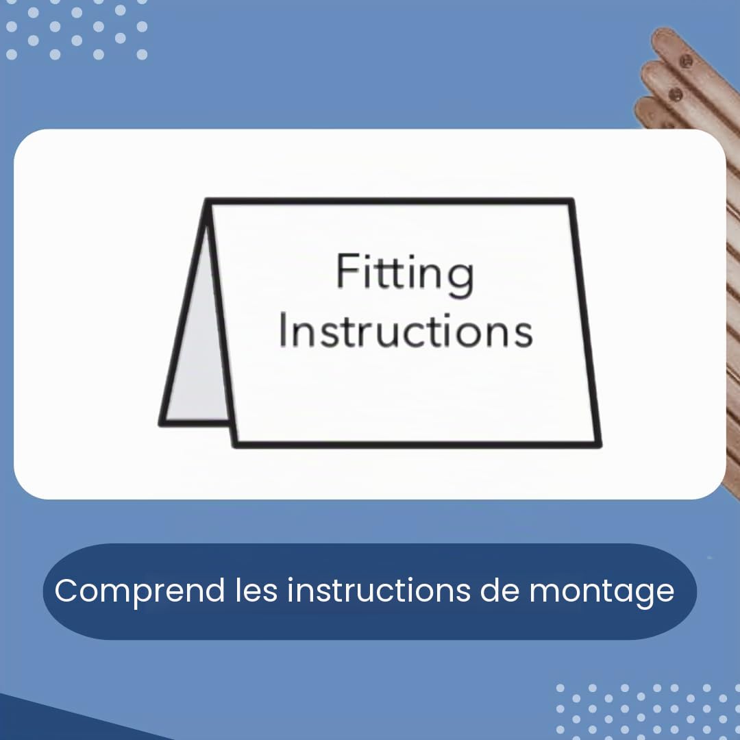 Lot de 10 (5 paires) de glissières de tiroir en plastique marron avec vis et instructions pour meubles Kevagh