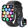 KIQULOV Smartwatch Herren mit Telefonfunktion, 1,8 Fitnessuhr Herren, Fitness Tracker Uhr mit 120+ Sportmodi, Herzfrequenz, SpO2, Schlafmonitor, Schrittzähler usw. Armbanduhr für Android iOS