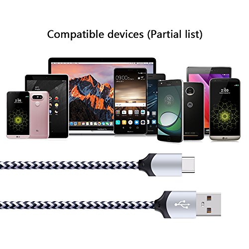 5Pack 6Ft Fast Usb Type C Cable Phone Charger Cord Compatible For Samsung Galaxy S23 S22 S21 S20 Fe Ultra S10 S10+ S9 S8 Plus Note 20 Ultra 10 9 8 A51 A71 A53 A14 5G, Lg G5 G6 G7 G8 V60 Lg Stylo 4/5/6 #TOP5