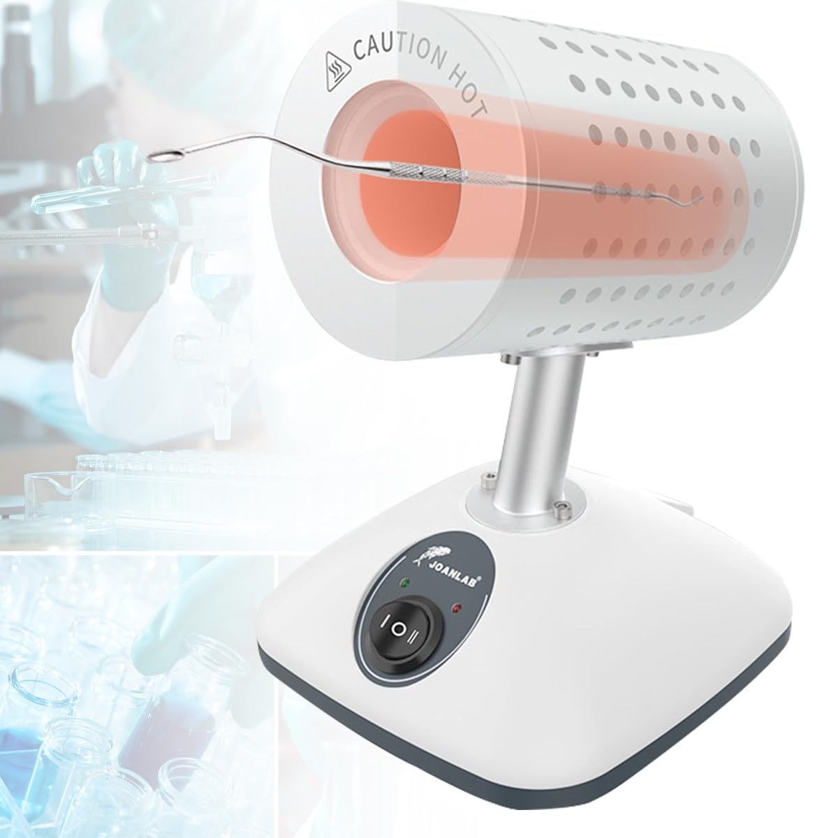 TAHALI Esterilizador infrarrojo de Laboratorio, Autoclave de Laboratorio eléctrico Esterilizador infrarrojo Esterilizadores de Autoclave 825 ° C Desinfección Esterilizador,900S