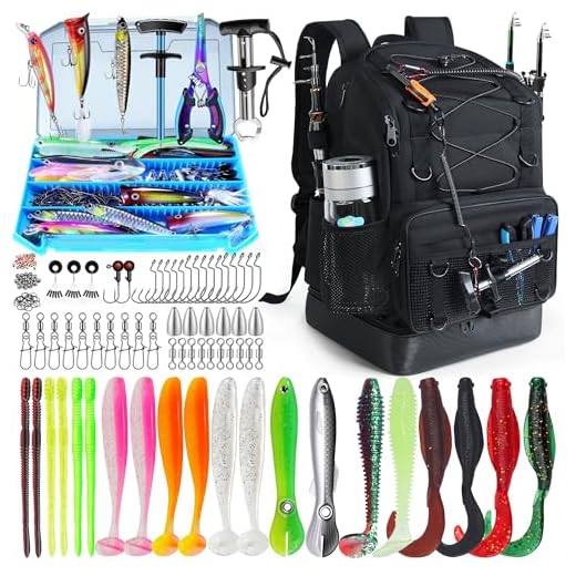 SKAITU Fishing Backpack with Tackle Storage