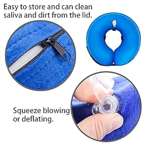   Dog-Cone-Collar-for-Small-Medium-Large-Dogs-After-Surgery-Inflatable-Dog-Neck-Donut-Collar-Adjustable-Dog-Cone-E-Collar-for-Dogs-Recovery-Soft-Dog-Cones-Alternative-Protective-Pet-Cones-for-Dogs