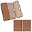 FYY Daily Pill Organizer,2 Pcs 7 Compartments Portable Pill Case Travel Pill Organizer,[Folding Design] Pill Box for Purse Pocket to Hold Vitamins,Cod Liver Oil,Supplements and Medication-Brown