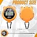 TOODOO 12 Pack Multi Function Digital Stopwatch Timer Bulk Sports Stopwatch with Lanyard Plastic Display Waterproof Date Time Alarm Timer for Coaches Fitness Referees(Orange)