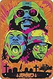 Flatbush Zombies Artwork Poster Iron Painting Wall Poster Metal Vintage Band Tin Signs Retro Garage Plaque Decorative Living Room Garden Bedroom Office Hotel Cafe Bar