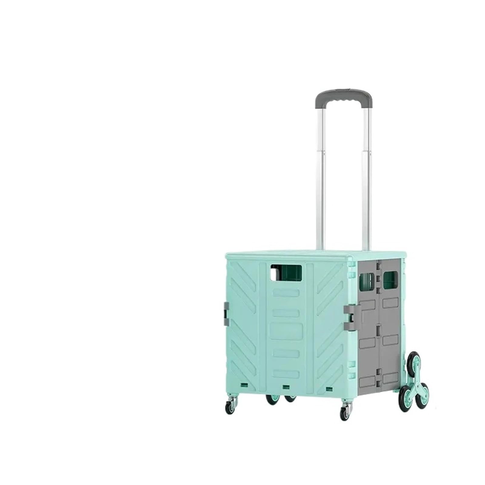 Multifunktionaler, Zusammenklappbarer Einkaufswagen, Kletter-Express, Kleiner Ziehwagen, for Zuhause, Outdoor, Camping, Lebensmitteleinkaufswagen, 8 Räder Mehrzweckwagen