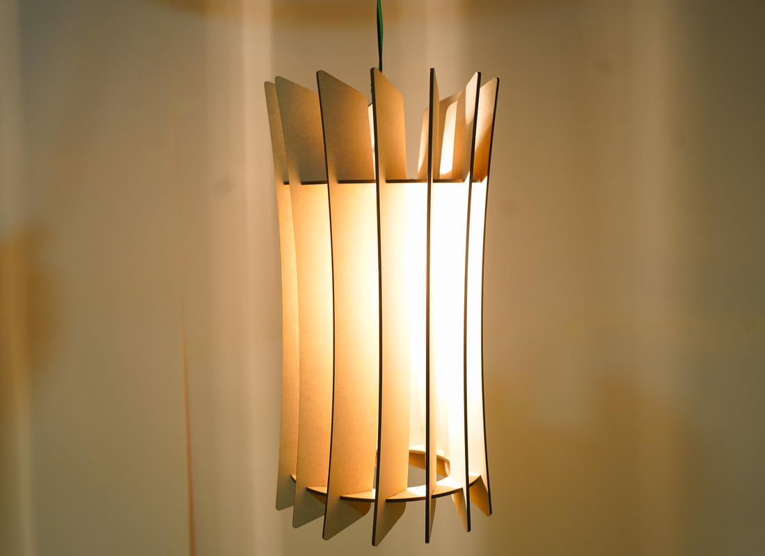 Stellx Store BreezeBloom Curved Petal Pendant Lantern | Artistic Hanging Light for Home Decor | Elegant LED Ceiling Lamp for Living Room, Bedroom, Dining & Modern Interiors-image-43