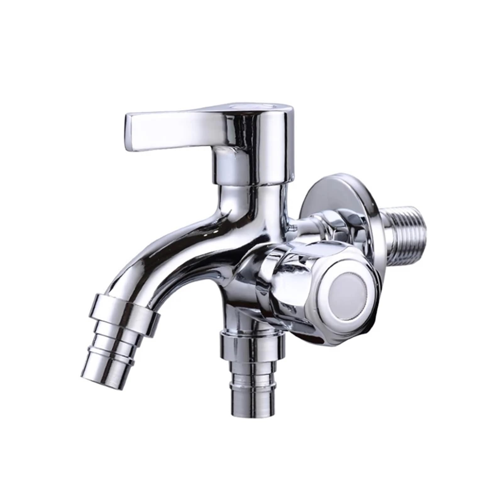 ISCBAFYX Grifo multifunción de 1 Pieza, Grifo Doble de Apertura rápida y fría, Grifo para Lavadora G1/2'(D)