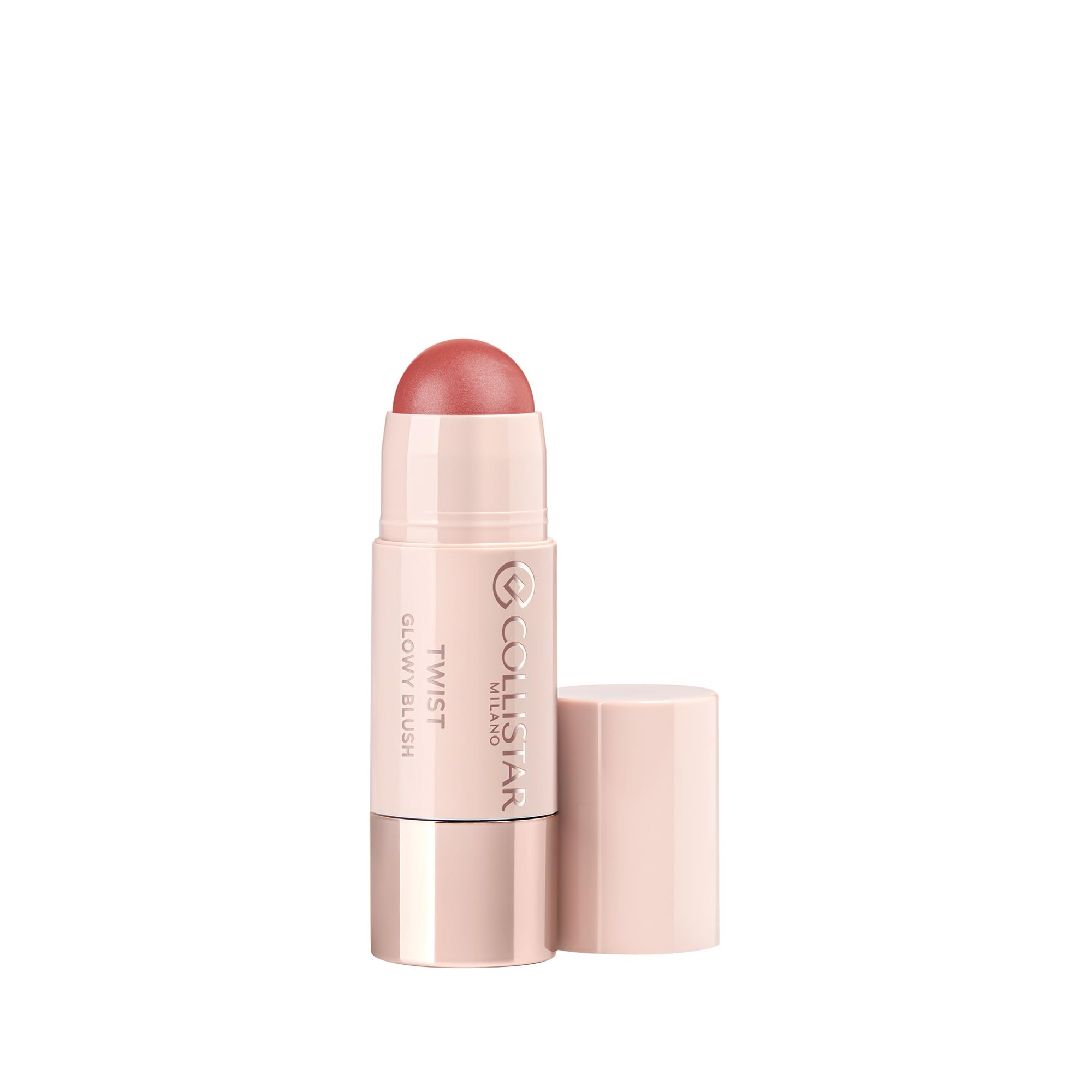 Collistar Twist Glowy Blush Stick Viso Occhi Labbra, Blush in Stick Cremoso 3-in-1 con Acido Ialuronico, Colore Modulabile, Idratante, Finish Luminoso, Venere, 5 gr