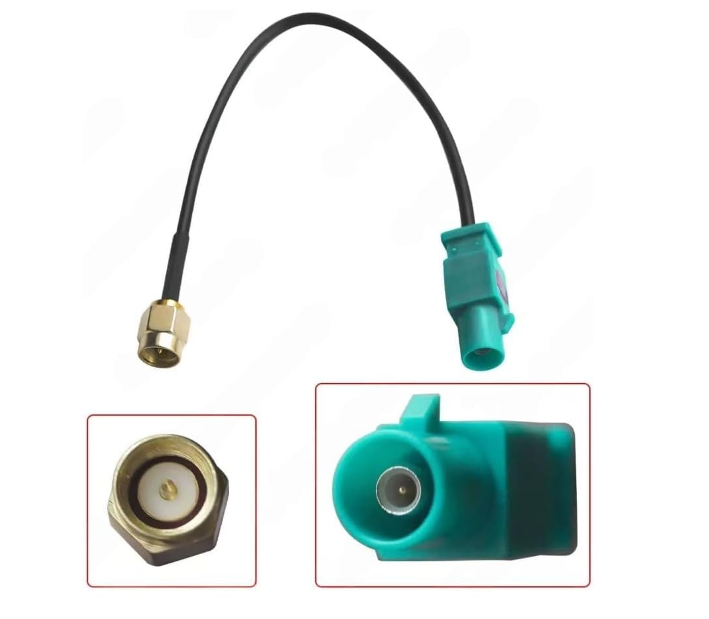 Antenna GPS per Auto 15cm Connettore Fakra Maschio a SMA Maschio Cavo Adattatore RG174