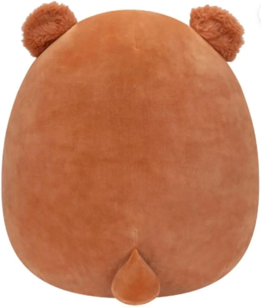 Squishmallows Stokely The Bear Plush, 16 Inch, Soft Brown Stuffed Animal, Cuddly Character Pillow