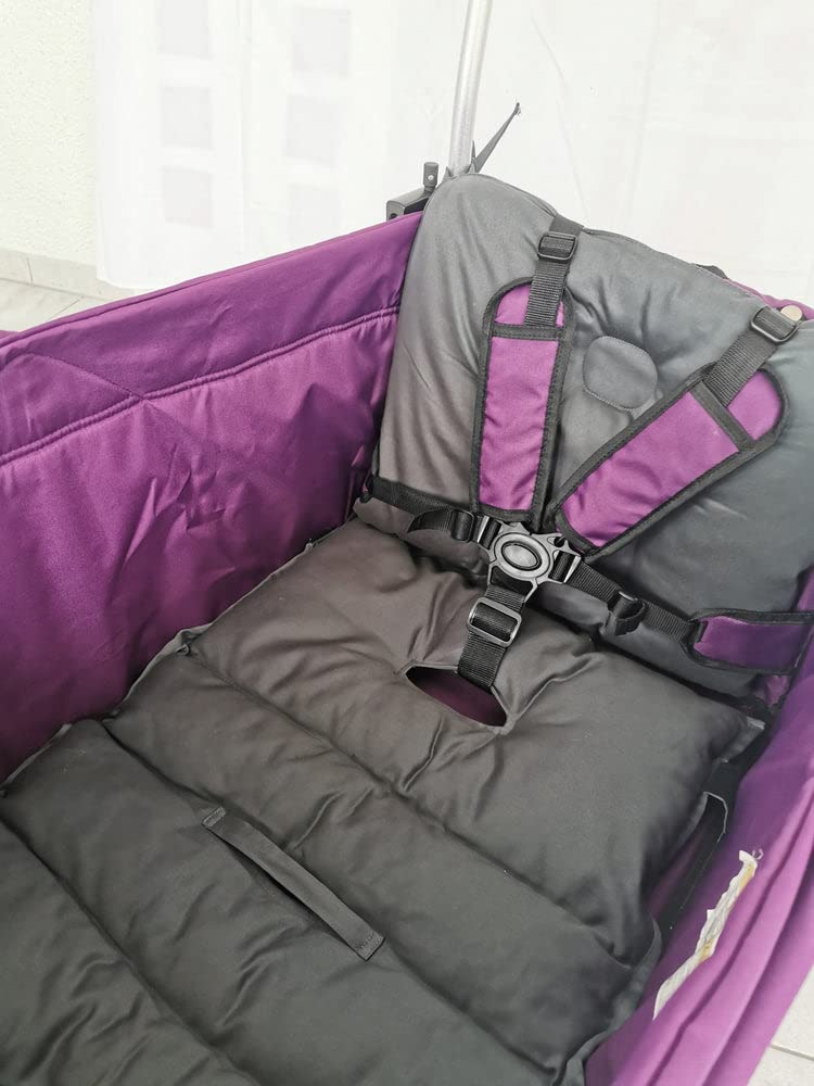 Bollerwagenmatte passend für Kesser Fuxtec Bebepram Starkwerk Sekey Pinolino Öko-Tex Standard 100 Sitzkissen Einlage