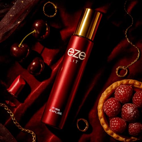 Image of Eze Perfume Elevate Lit Eau De Parfum For Women - 18ml | Long-Lasting Luxury | Raspberry & Sour Cherry Scent | Floral Jasmine & Violet | Warm Musk, Vanilla & Cashmeran Base | Premium Fragrance