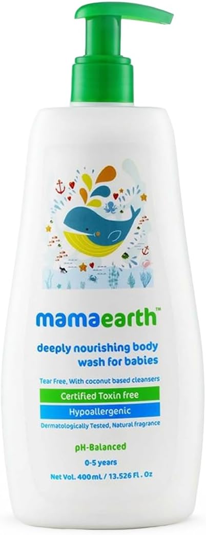 Deeply Nourishing Baby Body Wash | Tear Free Formula with Natural Cleansers | Hydrating Coconut & Jojoba Oil | Moisturizes Delicate Skin of Babies | 13.53 Fl Oz (400ml)
