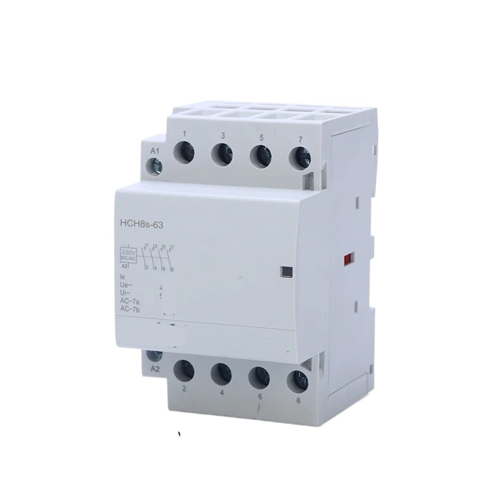JCLPJBYJI HCH8s-63 DC24V contactor DC230V Coil AC230V 63A 4NO Modular Guide Rail(63A 4NO DC AC230V)