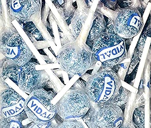 Vidal Raspberry Lollipops (Lotsa Lollies) x50