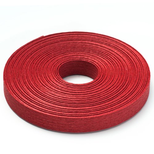 Amazon.co.jp: めぐみ手芸エコクラフトテープ クラフトバンド 赤色 紅