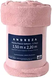 Manta Fleece Solteiro, Rosa, 150 x 220 cm, 100% Poli�ster, Ultra Macia