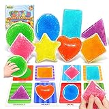 LESONG Sensory Toy for Classroom Calming Down, Education Learning Colors & Shapes Sorting Toys, Squeeze Sensory Toys for Autistic, Fine Motor Skills Game - Gifts