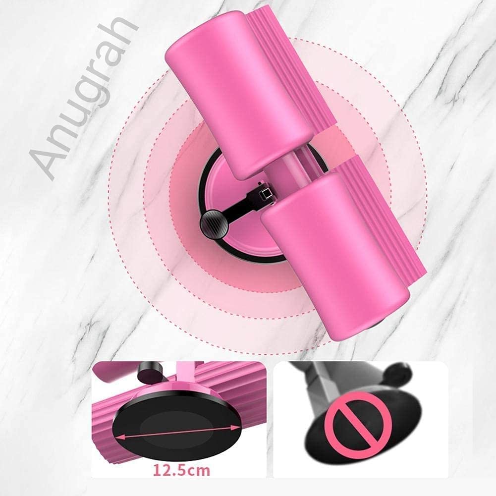 Anugrah Sit Up Bar Portable Adjustable, Sit Up Assistant Device, Ab Workout Equipment with Suction Cups, Support Rode, Ab Exercise Machine for Home Gym Work, Multicolour 3