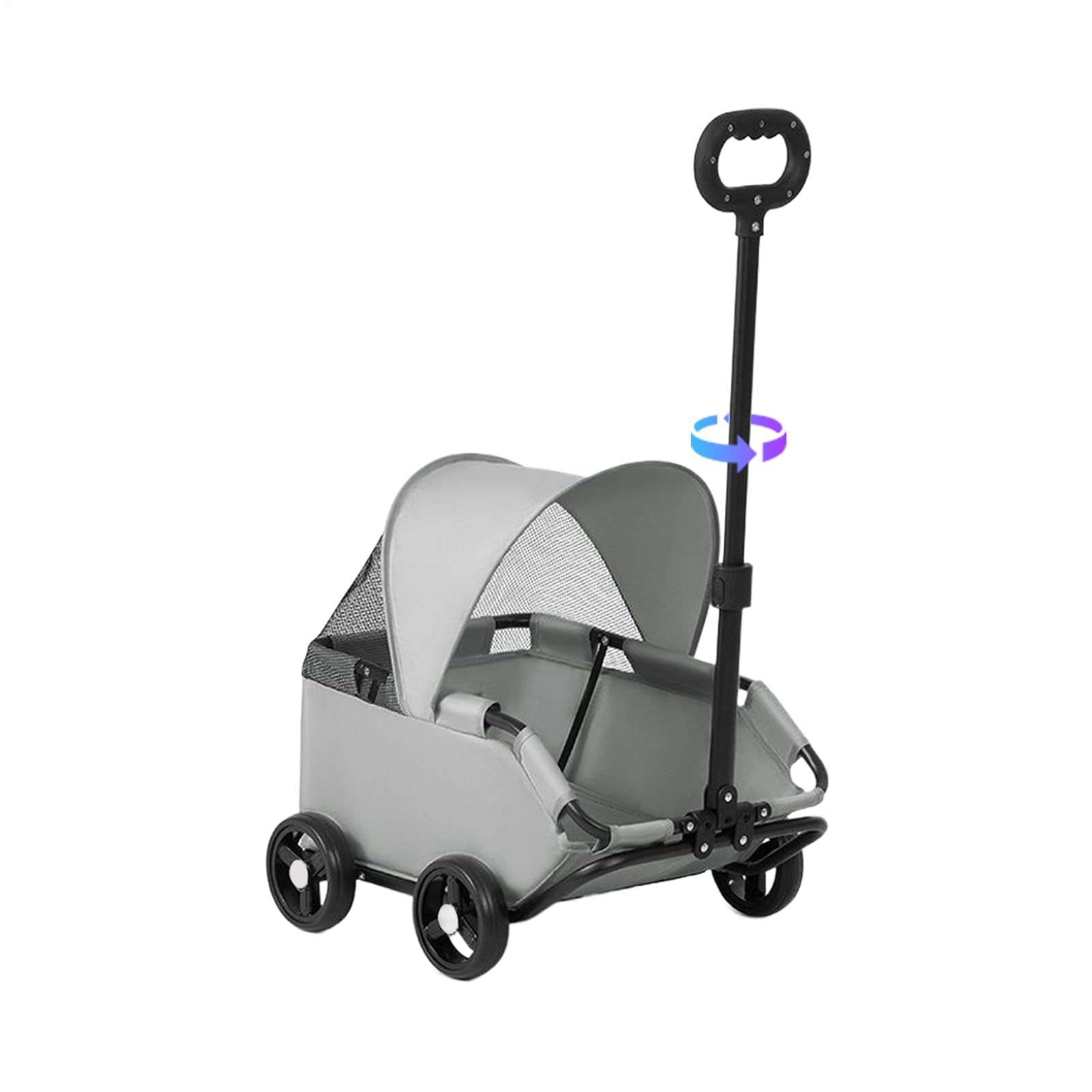 Hundekinderwagen Bis 7kg Kapazität für Welpen, Kätzchen & Kleintiere | Klappbarer -Kinderwagen und Hundewagen für Reisen Tierarztbesuche Pendeln Outdoor-Abenteuerpark Einkaufszentrum Hinterhof