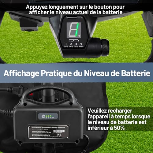 Chariot de Golf Électrique COSTWAY Pliable