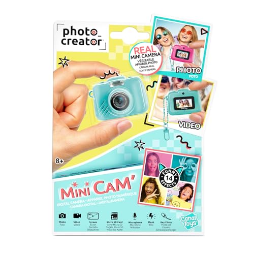 Canal Toys – Photo Creator – Appareil Photo et Vidéo Numérique Mini Cam’ Original avec Porte clé et Carte SD 1Go Incluse – CLK 0 - vue 4