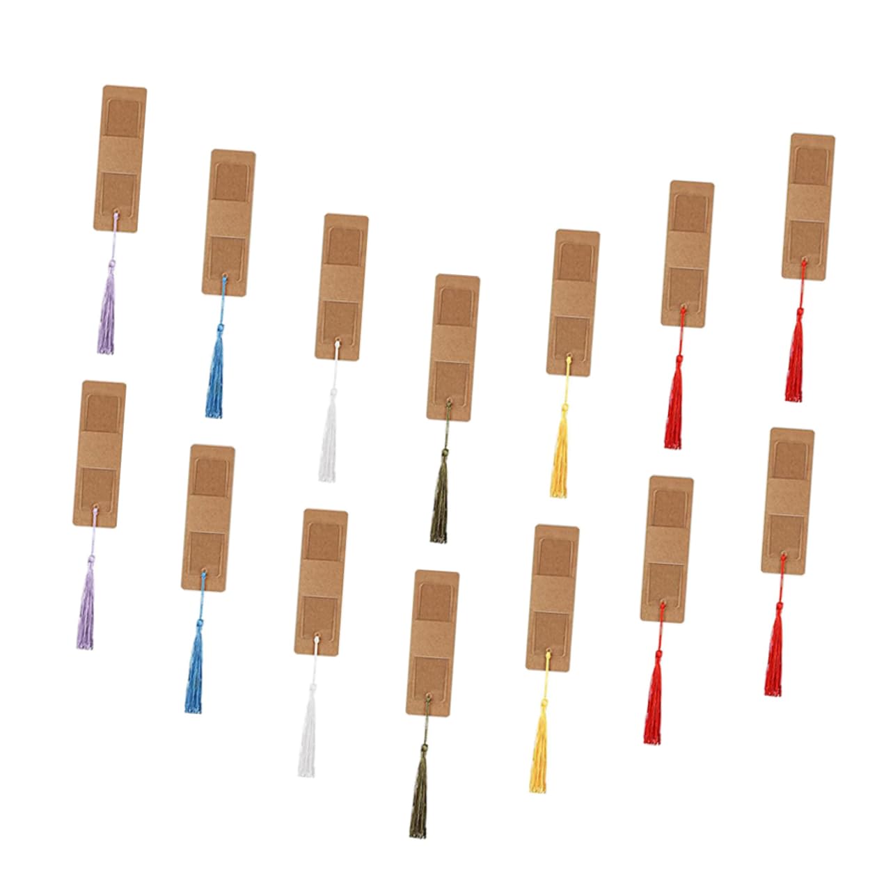 DOITOOL 150 Set Segnalibri Acrilici Vuoti con Nappe Colorate Segnalibri Mano per Progetti Diy