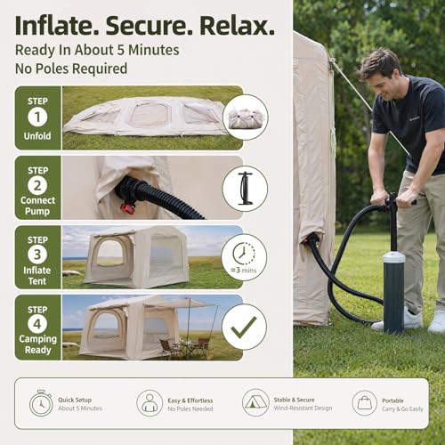 Carpa Inflable para SUV 4 Personas Resistente Agua miniatura 3