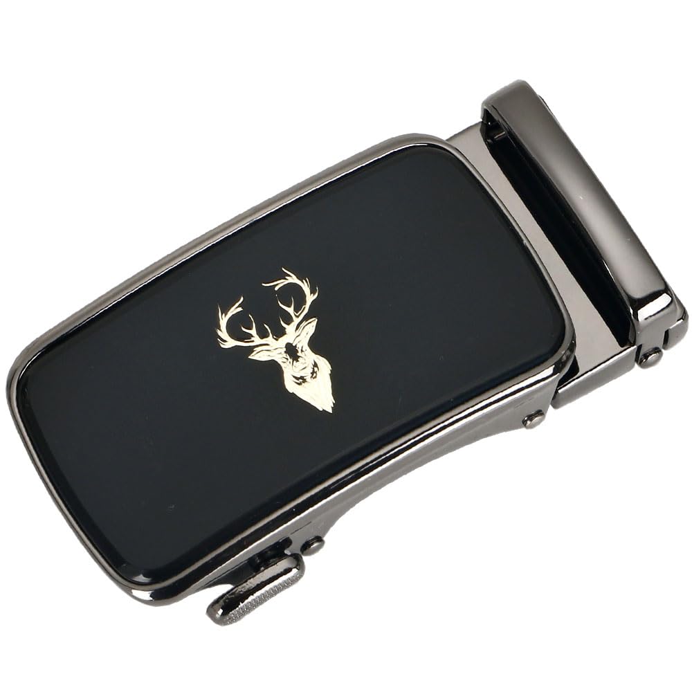 Rtggsel Men's 37 40Mm Ratchet Belt Buckle Only For 1 3/8 Slide Belt Strap Automatic Leather Belt Buckle Replacet (37)
