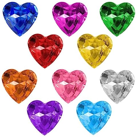 Pierres précieuses cœur AWAVM 10pcs Cover