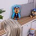Herding Paw Patrol Konturenkissen, 35 x 20 x 5 cm, Polyester, Blau/Braun