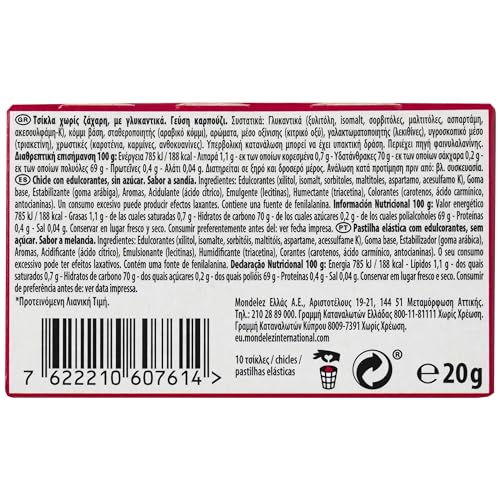 Miniatura 3 de Trident Max Frost Watermelon - Chicles sin Azúcar con Sabor a Sandía - Paquete de 16 Envases de 20 g