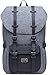 Produktbild KAUKKO Rucksack Damen Herren Daypack mit Laptopfach für 15 Zoll Notebook für Schule, Uni, Reisen, Wandern, 22L, Grau und Schwarz