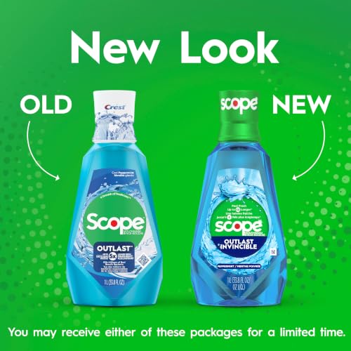 Crest Scope Outlast Mouthwash, Long Lasting Peppermint, 1 L (SG_B019FGCOW6_US) - image 2
