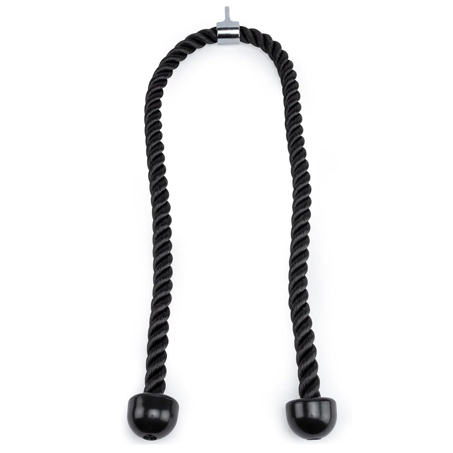 Cuerda larga de tríceps para sistema de poleas de gimnasio en casa, cuerda desplegable de tríceps de doble longitud, accesorio de
