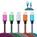 Micro Cable, HUHUTA 5-Pack Premium 3FT Nylon Braided High Speed USB 2.0 A Male to Micro B Data Sync and Charger Cable Compatible Samsung Galaxy S7 Edge, S6, Motorola, Sony