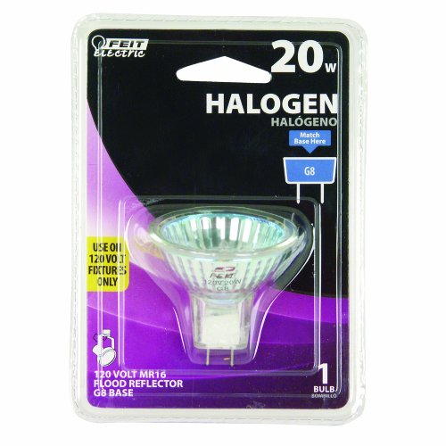 Feit Electric Bpbab-120 20 Watt Halogen Flood Light With G8 Bi-Pin Base, Clear #TOP1