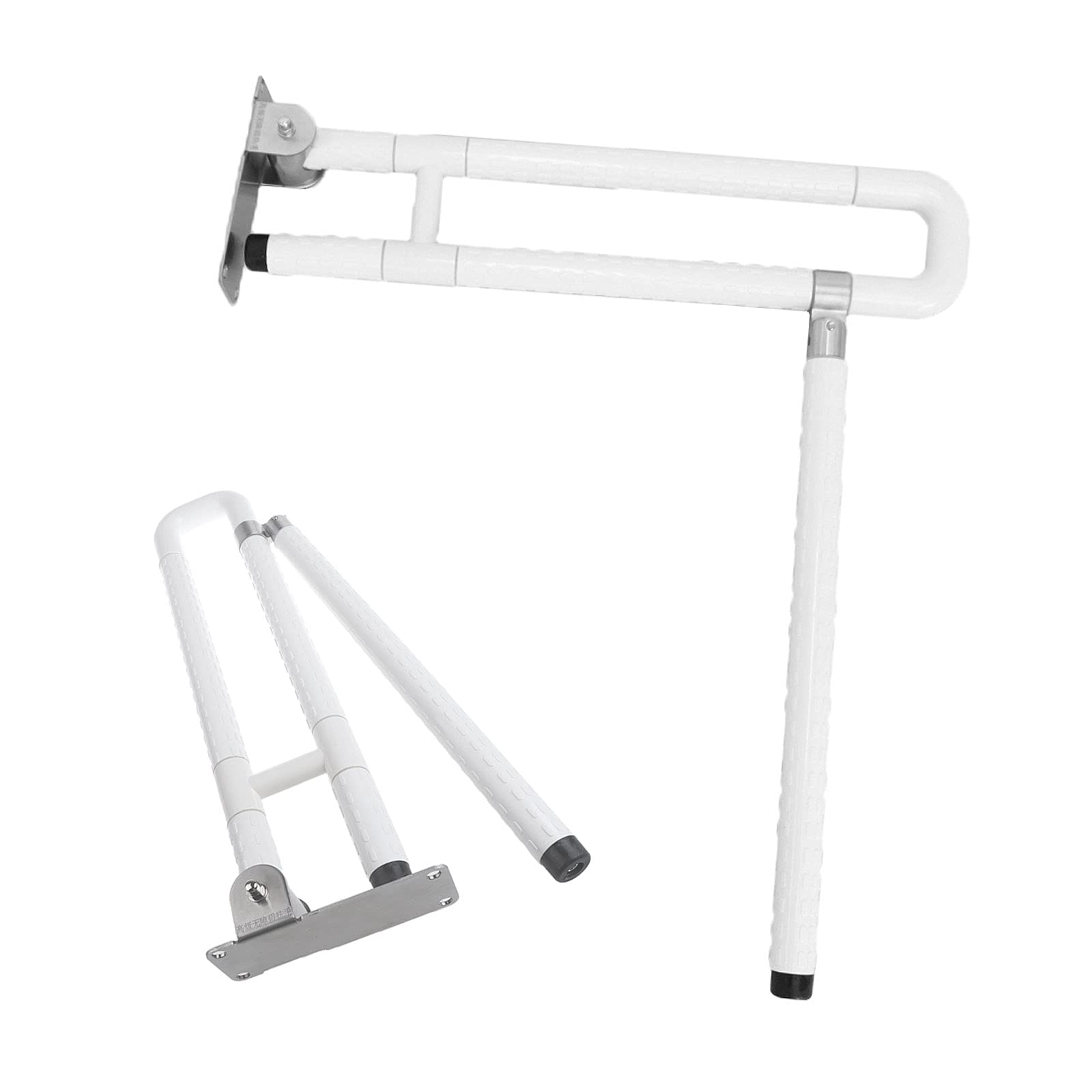 Barras De Agarre WC,pasamanos Antideslizantes,Agarre De Apoyo Para Personas Mayores De Pie,barra De Apoyo Con Un Anillo Luminoso,Rotación Horizontal De 180° O Vertical De 90°,con pierna